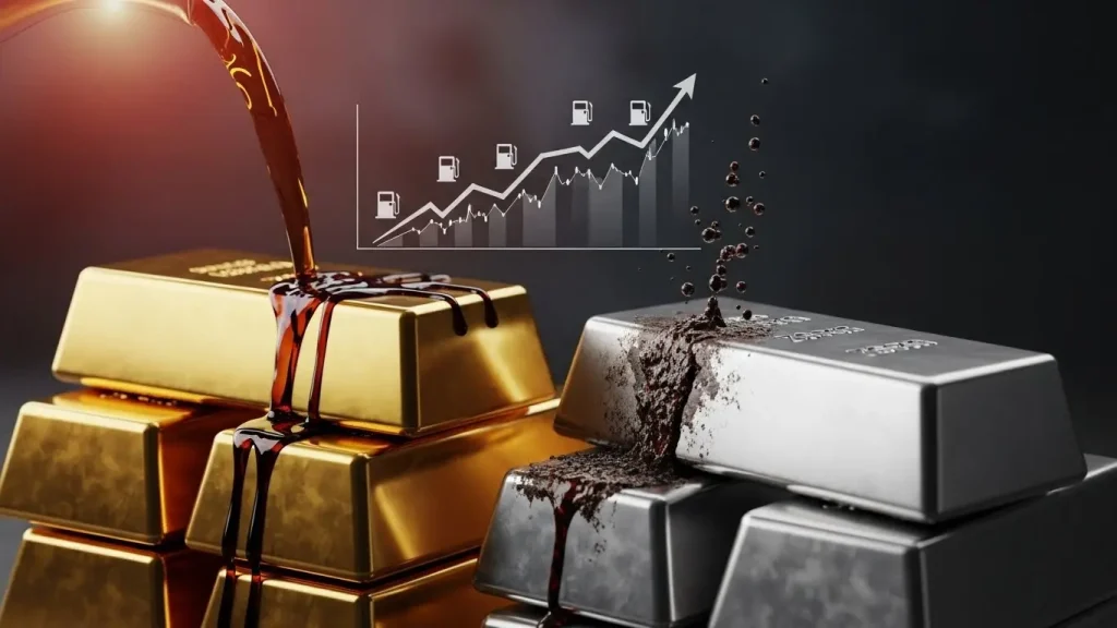تاثیر قیمت نزین روی طلا
