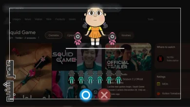 اسکویید گیم در گوگل