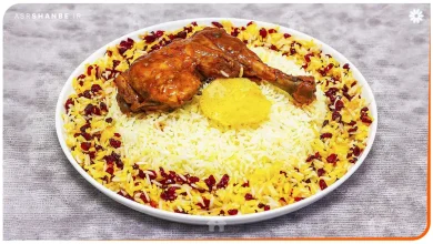 زرشک پلو با مرغ